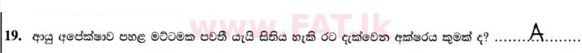 National Syllabus : Ordinary Level (O/L) Geography - 2020 March - Paper I (සිංහල Medium) 19 5040