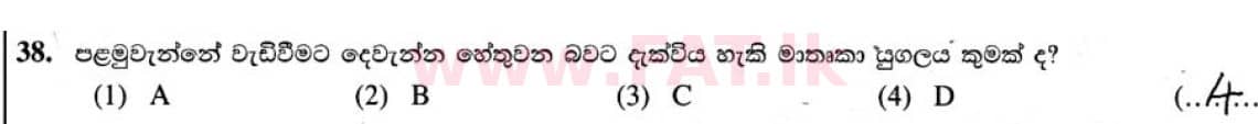 National Syllabus : Ordinary Level (O/L) Geography - 2020 March - Paper I (සිංහල Medium) 38 5059