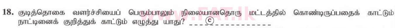 National Syllabus : Ordinary Level (O/L) Geography - 2020 March - Paper I (தமிழ் Medium) 18 5194