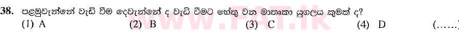 දේශීය විෂය නිර්දේශය : සාමාන්‍ය පෙළ (O/L) භූගෝල විද්‍යාව - 2019 දෙසැම්බර් - ප්‍රශ්න පත්‍රය I (සිංහල මාධ්‍යය) 38 2