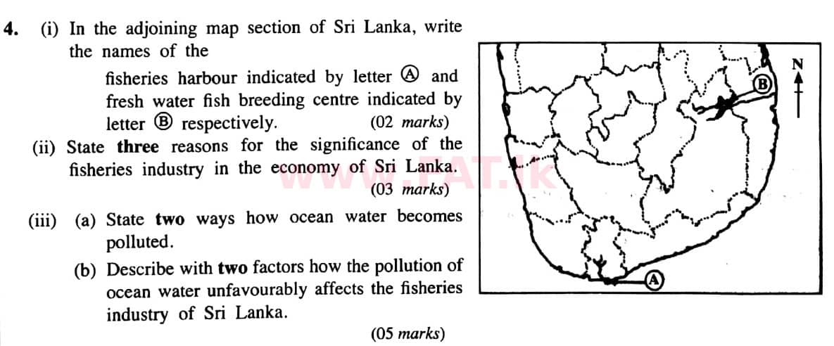 National Syllabus : Ordinary Level (O/L) Geography - 2021 March - Paper II (English Medium) 4 1