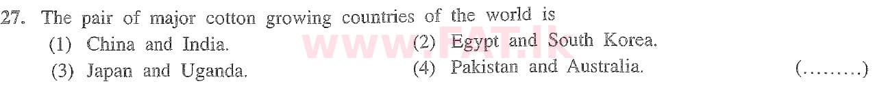 National Syllabus : Ordinary Level (O/L) Geography - 2020 March - Paper I (English Medium) 27 1