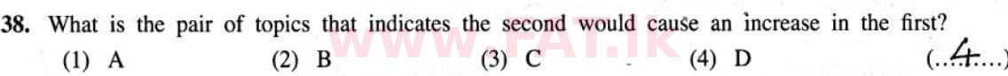 National Syllabus : Ordinary Level (O/L) Geography - 2020 March - Paper I (English Medium) 38 5866
