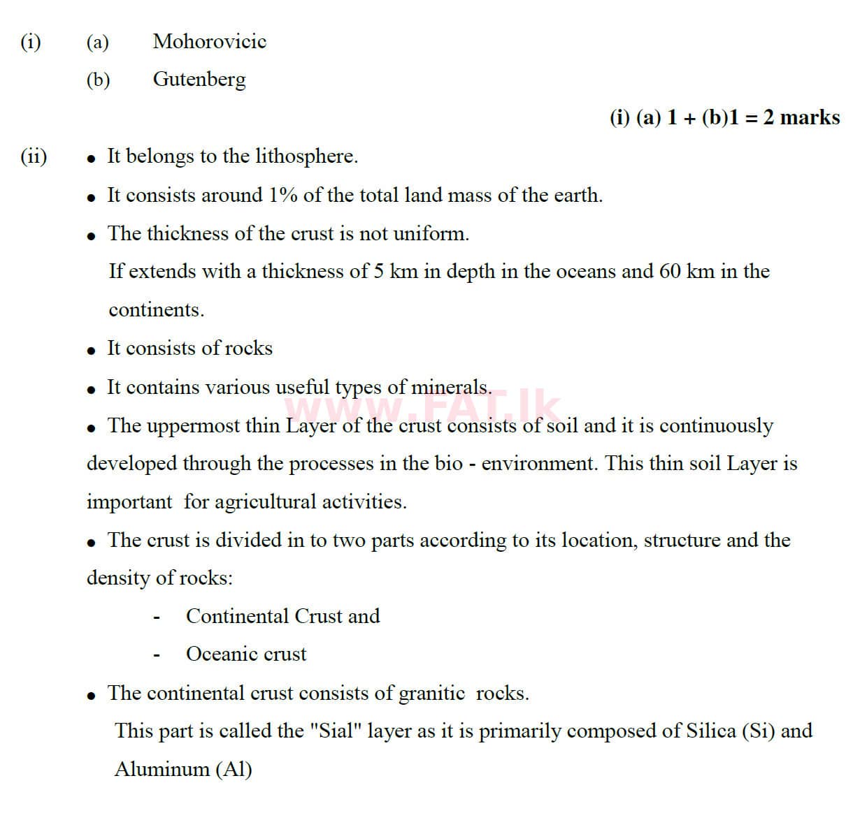National Syllabus : Ordinary Level (O/L) Geography - 2020 March - Paper II (English Medium) 2 5872