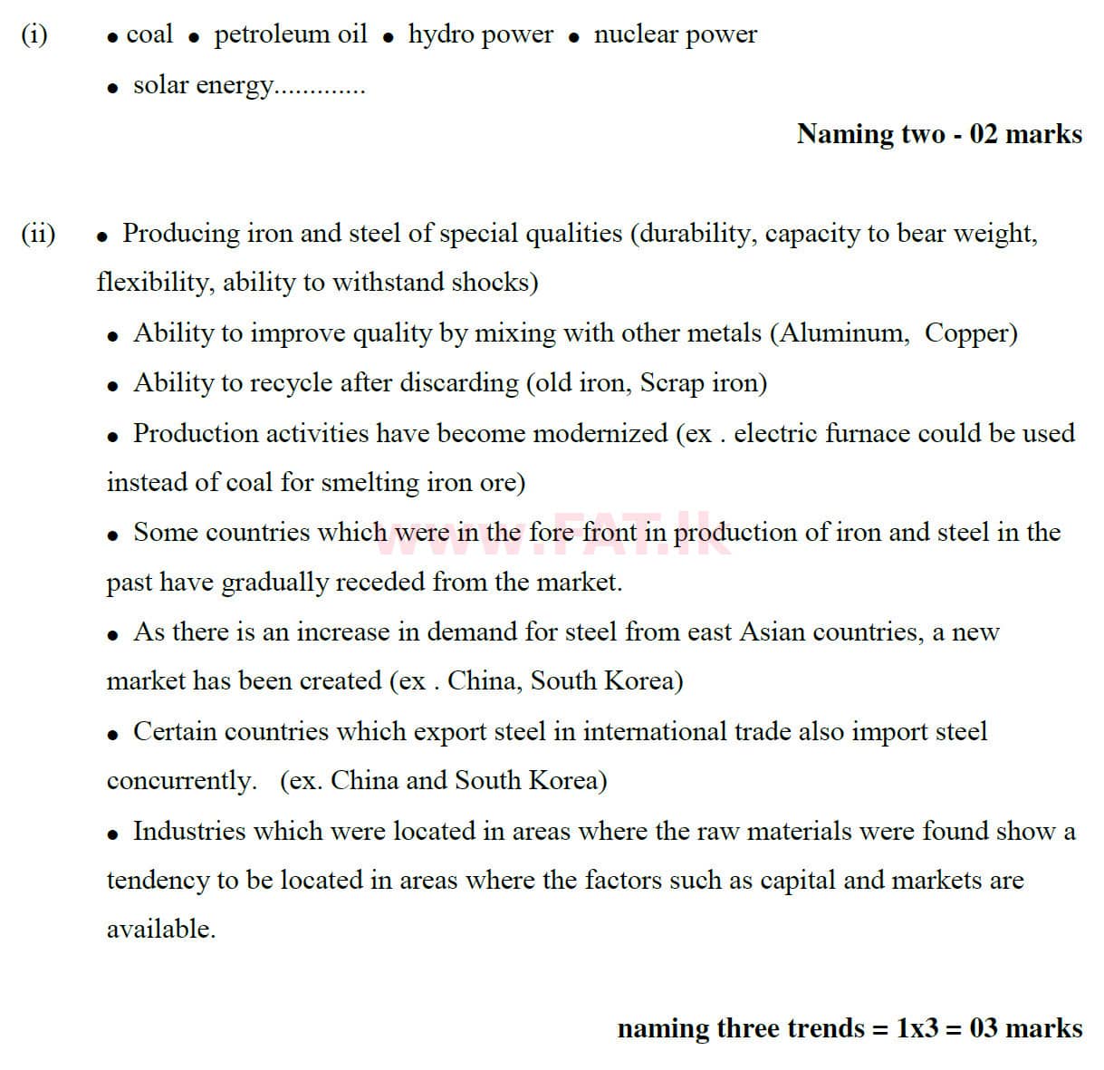 National Syllabus : Ordinary Level (O/L) Geography - 2020 March - Paper II (English Medium) 4 5876