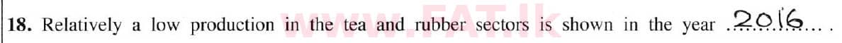 දේශීය විෂය නිර්දේශය : සාමාන්‍ය පෙළ (O/L) භූගෝල විද්‍යාව - 2019 දෙසැම්බර් - ප්‍රශ්න පත්‍රය I (English මාධ්‍යය) 18 5942