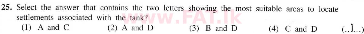 දේශීය විෂය නිර්දේශය : සාමාන්‍ය පෙළ (O/L) භූගෝල විද්‍යාව - 2019 දෙසැම්බර් - ප්‍රශ්න පත්‍රය I (English මාධ්‍යය) 25 5949