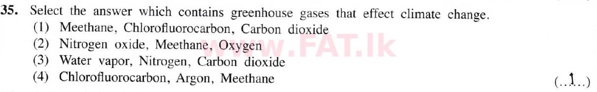 දේශීය විෂය නිර්දේශය : සාමාන්‍ය පෙළ (O/L) භූගෝල විද්‍යාව - 2019 දෙසැම්බර් - ප්‍රශ්න පත්‍රය I (English මාධ්‍යය) 35 5959