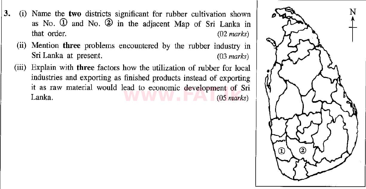 National Syllabus Ordinary Level (O/L) Geography 2019 December