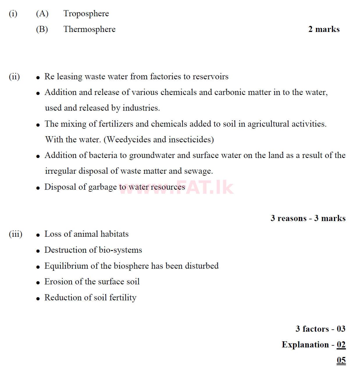 National Syllabus : Ordinary Level (O/L) Geography - 2019 December - Paper II (English Medium) 2 5968