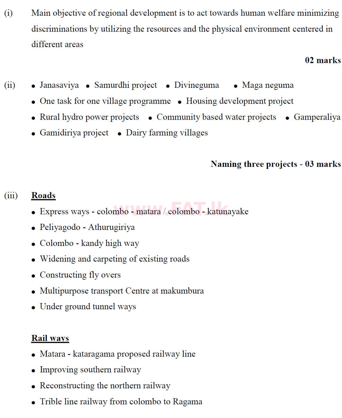 National Syllabus : Ordinary Level (O/L) Geography - 2019 December - Paper II (English Medium) 7 5974