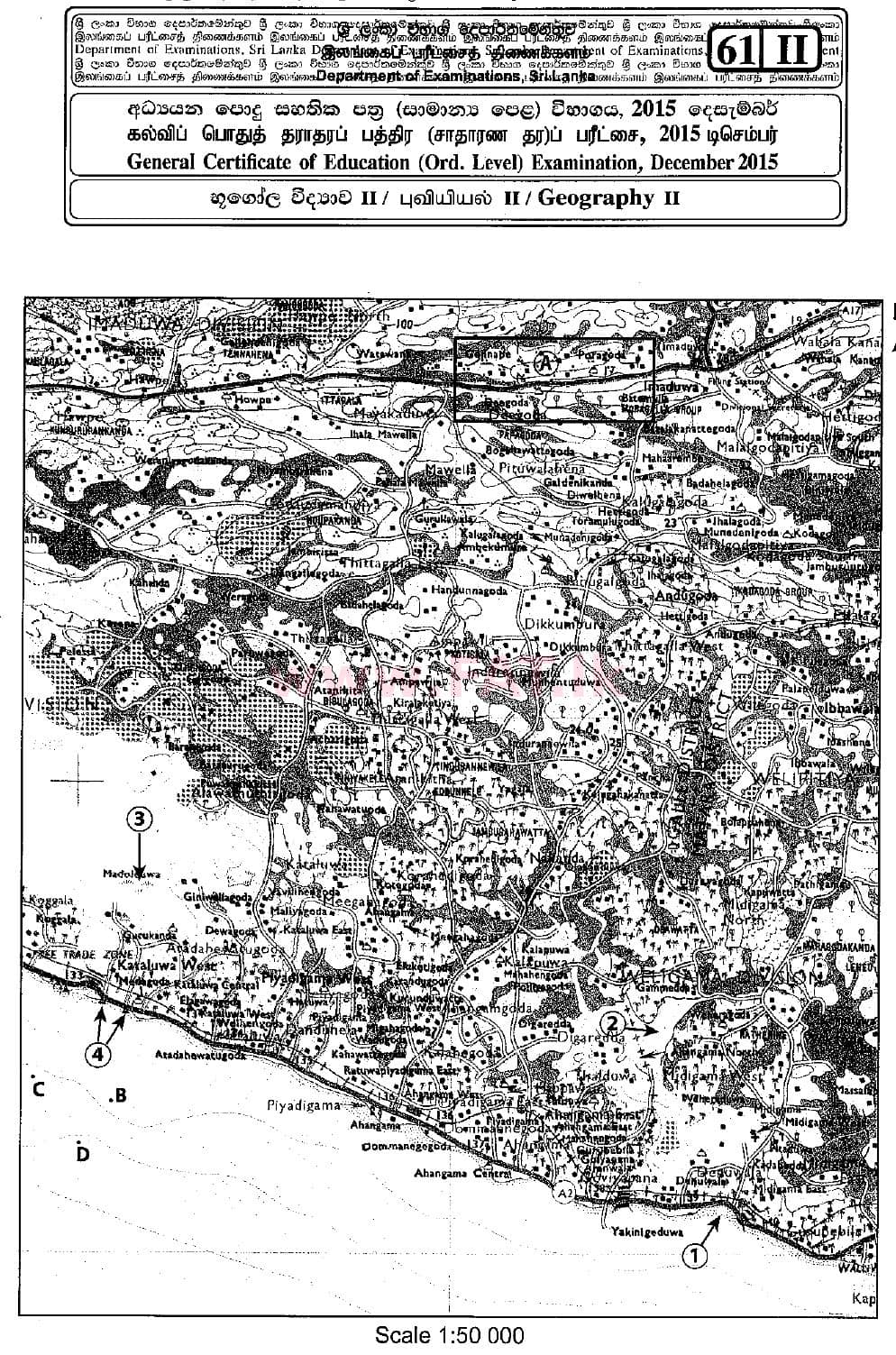 National Syllabus : Ordinary Level (O/L) Geography - 2015 December - Paper II (English Medium) 1 4
