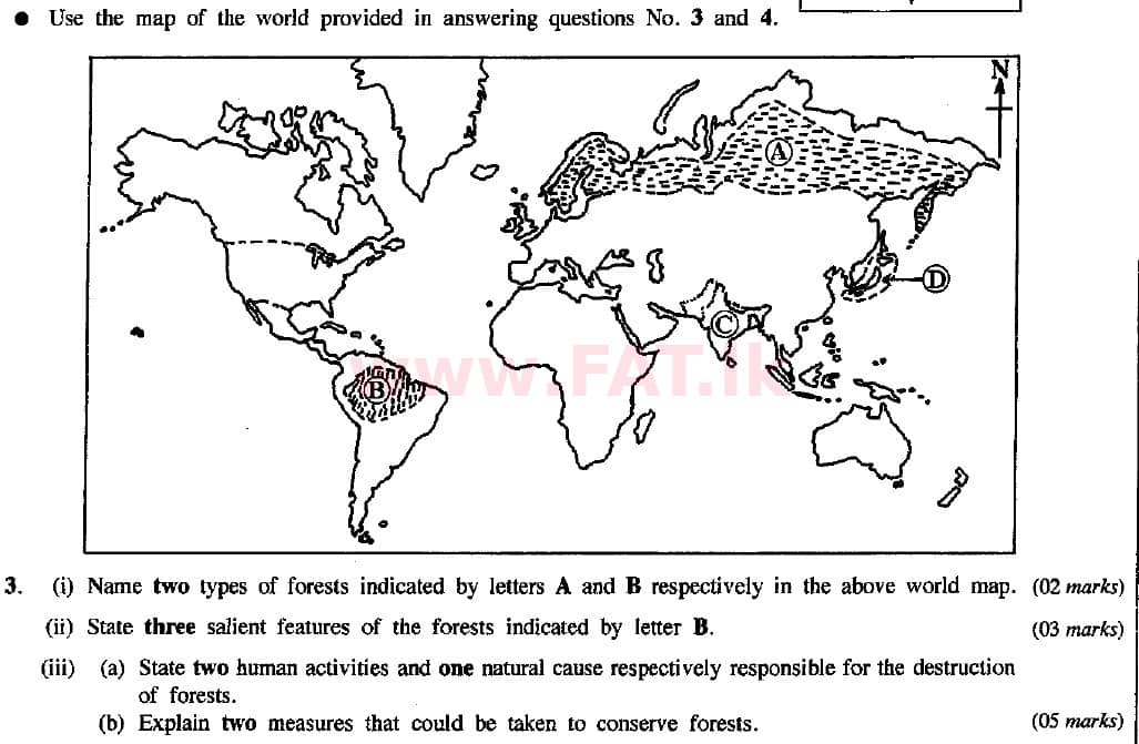 National Syllabus : Ordinary Level (O/L) Geography - 2015 December - Paper II (English Medium) 3 1