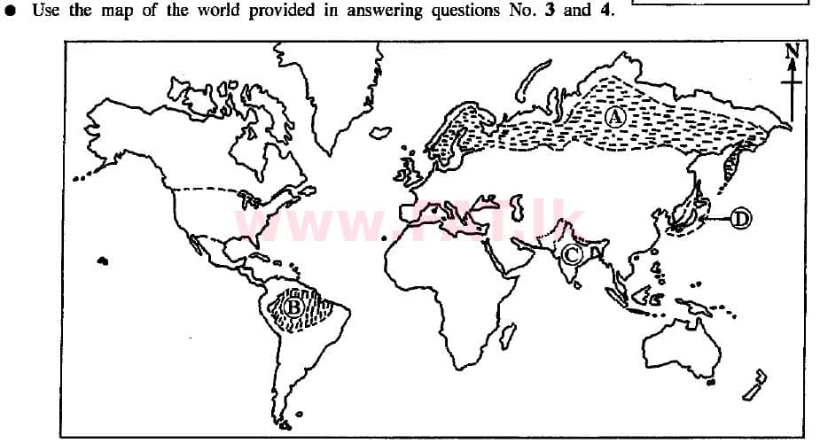 National Syllabus : Ordinary Level (O/L) Geography - 2015 December - Paper II (English Medium) 4 1
