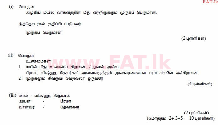 National Syllabus : Ordinary Level (O/L) Saivism - 2013 December - Paper II (தமிழ் Medium) 6 984
