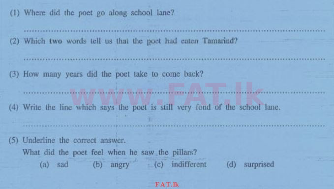 National Syllabus : Ordinary Level (O/L) English Language - 2013 December - Paper II (English Medium) 2 2