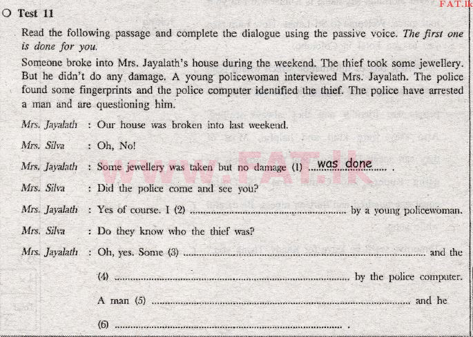 National Syllabus : Ordinary Level (O/L) English Language - 2009 December - Paper II (English Medium) 3 1