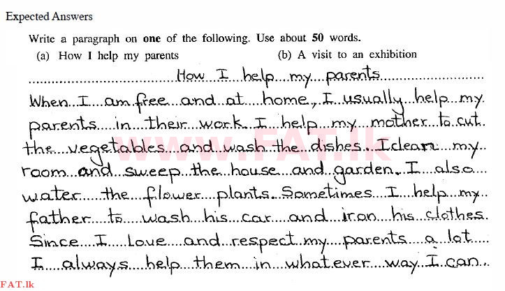 National Syllabus : Ordinary Level (O/L) English Language - 2010 December - Paper I (English Medium) 6 2541