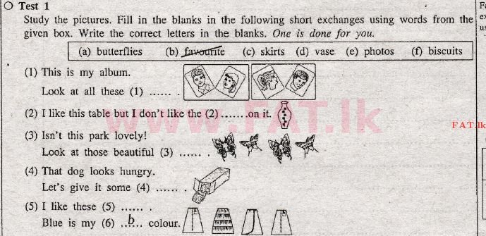 දේශීය විෂය නිර්දේශය : සාමාන්‍ය පෙළ (O/L) ඉංග්‍රීසි භාෂාව - 2011 දෙසැම්බර් - ප්‍රශ්න පත්‍රය I (English මාධ්‍යය) 1 1