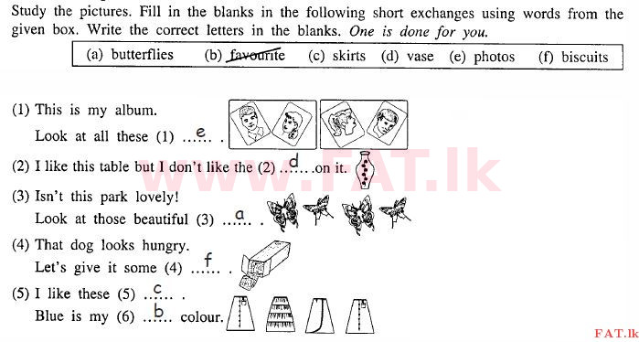 දේශීය විෂය නිර්දේශය : සාමාන්‍ය පෙළ (O/L) ඉංග්‍රීසි භාෂාව - 2011 දෙසැම්බර් - ප්‍රශ්න පත්‍රය I (English මාධ්‍යය) 1 2023