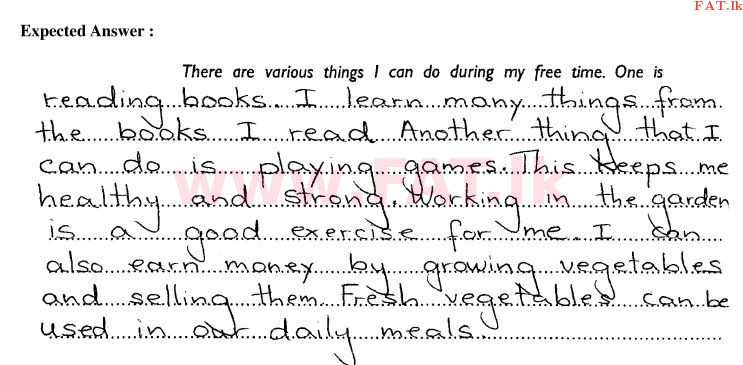 දේශීය විෂය නිර්දේශය : සාමාන්‍ය පෙළ (O/L) ඉංග්‍රීසි භාෂාව - 2011 දෙසැම්බර් - ප්‍රශ්න පත්‍රය I (English මාධ්‍යය) 8 2031