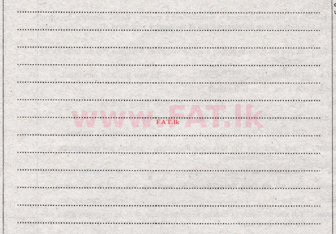 දේශීය විෂය නිර්දේශය : සාමාන්‍ය පෙළ (O/L) ඉංග්‍රීසි භාෂාව - 2011 දෙසැම්බර් - ප්‍රශ්න පත්‍රය II (English මාධ්‍යය) 6 2