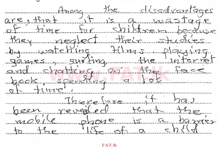 දේශීය විෂය නිර්දේශය : සාමාන්‍ය පෙළ (O/L) ඉංග්‍රීසි භාෂාව - 2011 දෙසැම්බර් - ප්‍රශ්න පත්‍රය II (English මාධ්‍යය) 8 2043