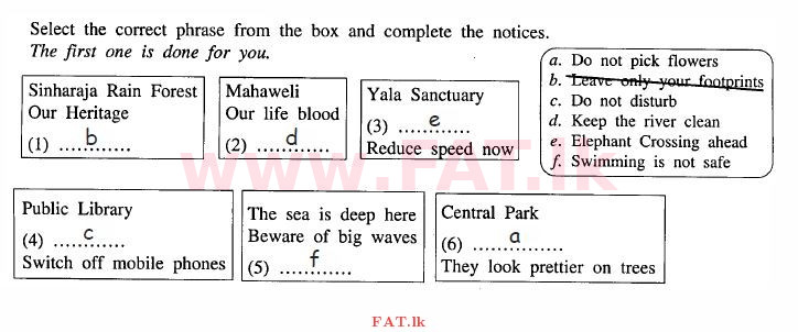දේශීය විෂය නිර්දේශය : සාමාන්‍ය පෙළ (O/L) ඉංග්‍රීසි භාෂාව - 2012 දෙසැම්බර් - ප්‍රශ්න පත්‍රය I (English මාධ්‍යය) 2 1336