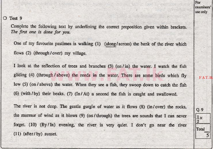 National Syllabus : Ordinary Level (O/L) English Language - 2012 December - Paper II (English Medium) 1 1