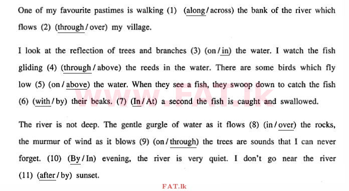 National Syllabus : Ordinary Level (O/L) English Language - 2012 December - Paper II (English Medium) 1 1343