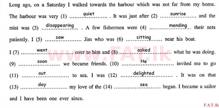 දේශීය විෂය නිර්දේශය : සාමාන්‍ය පෙළ (O/L) ඉංග්‍රීසි භාෂාව - 2012 දෙසැම්බර් - ප්‍රශ්න පත්‍රය II (English මාධ්‍යය) 5 1347