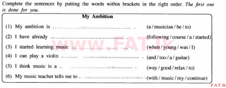 National Syllabus : Ordinary Level (O/L) English Language - 2015 December - Paper I (English Medium) 3 1