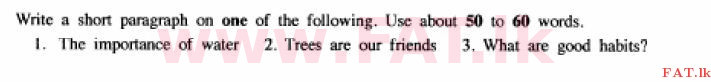 National Syllabus : Ordinary Level (O/L) English Language - 2015 December - Paper I (English Medium) 8 1