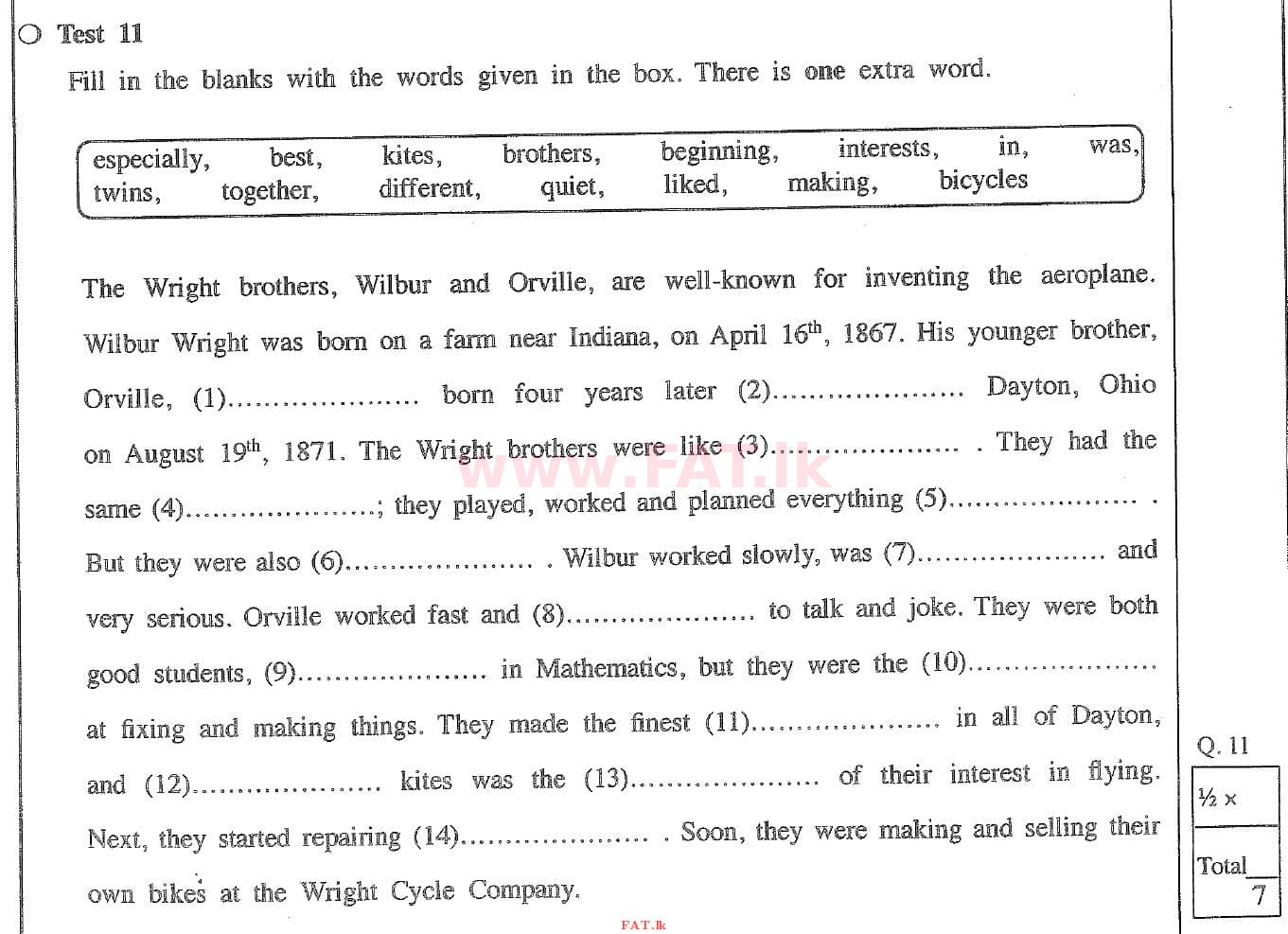 உள்ளூர் பாடத்திட்டம் : சாதாரண நிலை (சா/த) ஆங்கிலம் - 2020 மார்ச் - தாள்கள் II (English மொழிமூலம்) 3 1