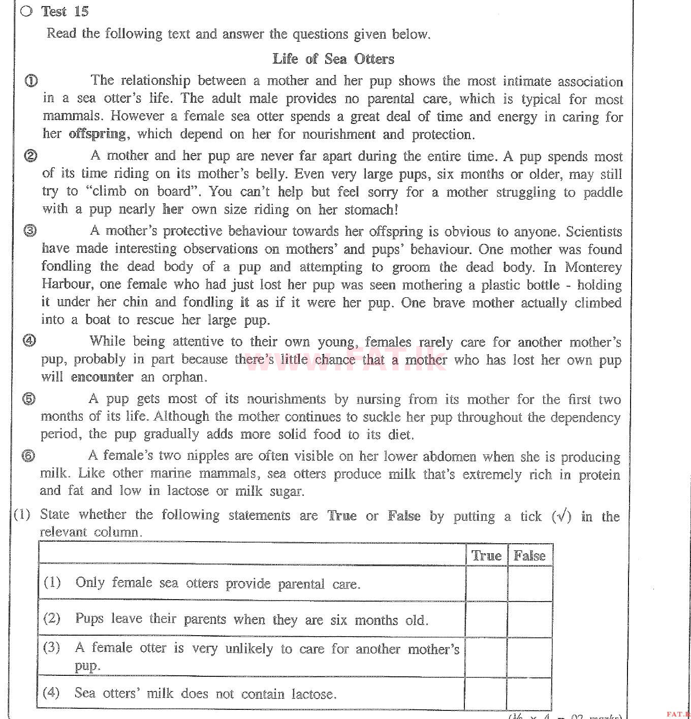 National Syllabus : Ordinary Level (O/L) English Language - 2020 March - Paper II (English Medium) 7 1