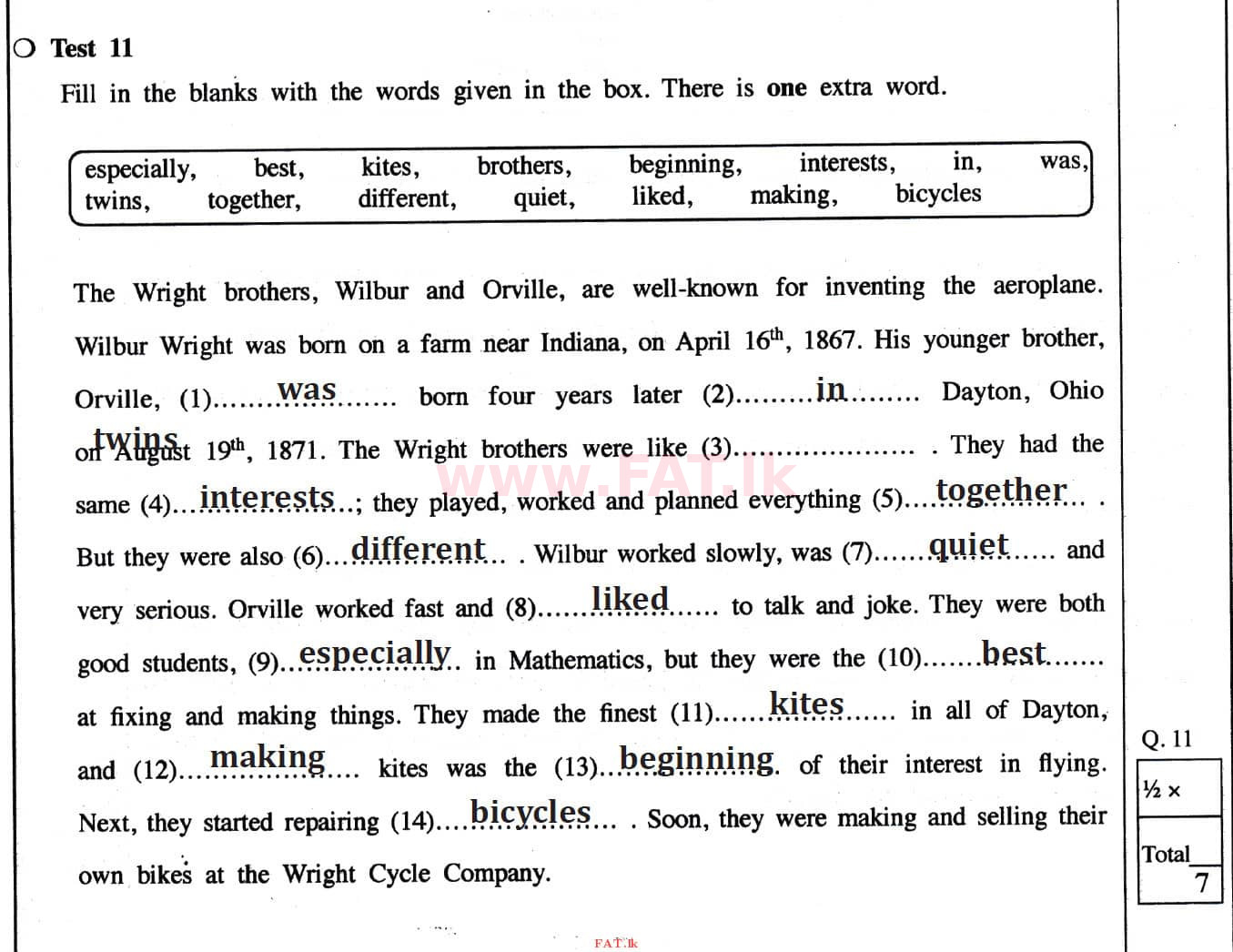 உள்ளூர் பாடத்திட்டம் : சாதாரண நிலை (சா/த) ஆங்கிலம் - 2020 மார்ச் - தாள்கள் II (English மொழிமூலம்) 3 4477