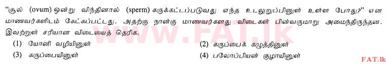 உள்ளூர் பாடத்திட்டம் : சாதாரண நிலை (சா/த) சுகாதாரம் மற்றும் உடல் கல்வி - 2012 டிசம்பர் - தாள்கள் I (தமிழ் மொழிமூலம்) 11 1