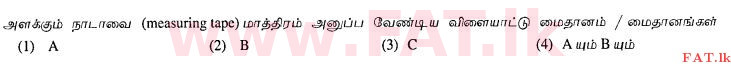 உள்ளூர் பாடத்திட்டம் : சாதாரண நிலை (சா/த) சுகாதாரம் மற்றும் உடல் கல்வி - 2012 டிசம்பர் - தாள்கள் I (தமிழ் மொழிமூலம்) 31 1