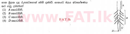 National Syllabus : Ordinary Level (O/L) Agriculture and Food Technology - 2011 December - Paper I (සිංහල Medium) 14 1
