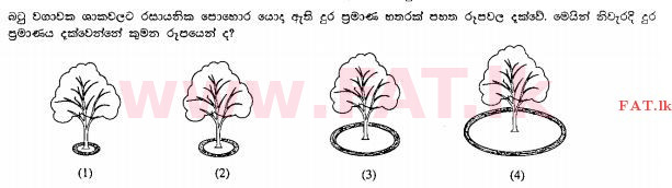 உள்ளூர் பாடத்திட்டம் : சாதாரண நிலை (சா/த) விவசாயமும் உணவுத் தொழில்நுட்பமும். - 2011 டிசம்பர் - தாள்கள் I (සිංහල மொழிமூலம்) 32 1