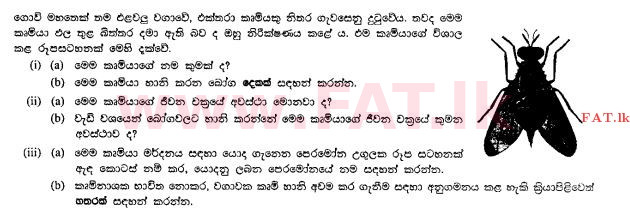 National Syllabus : Ordinary Level (O/L) Agriculture and Food Technology - 2011 December - Paper II (සිංහල Medium) 4 1