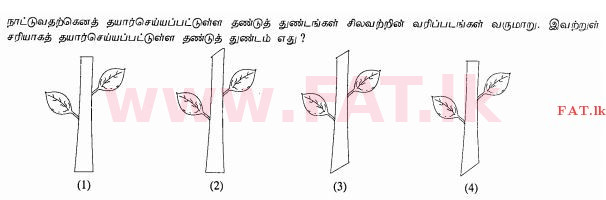 உள்ளூர் பாடத்திட்டம் : சாதாரண நிலை (சா/த) விவசாயமும் உணவுத் தொழில்நுட்பமும். - 2011 டிசம்பர் - தாள்கள் I (தமிழ் மொழிமூலம்) 34 1