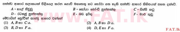 உள்ளூர் பாடத்திட்டம் : சாதாரண நிலை (சா/த) விவசாயமும் உணவுத் தொழில்நுட்பமும். - 2012 டிசம்பர் - தாள்கள் I (සිංහල மொழிமூலம்) 35 1