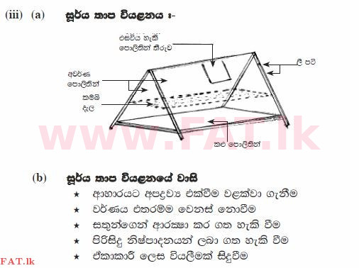 உள்ளூர் பாடத்திட்டம் : சாதாரண நிலை (சா/த) விவசாயமும் உணவுத் தொழில்நுட்பமும். - 2012 டிசம்பர் - தாள்கள் II (සිංහල மொழிமூலம்) 4 1476