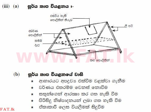 National Syllabus : Ordinary Level (O/L) Agriculture and Food Technology - 2012 December - Paper II (සිංහල Medium) 4 1476