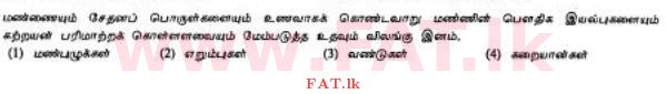 உள்ளூர் பாடத்திட்டம் : சாதாரண நிலை (சா/த) விவசாயமும் உணவுத் தொழில்நுட்பமும். - 2012 டிசம்பர் - தாள்கள் I (தமிழ் மொழிமூலம்) 11 1