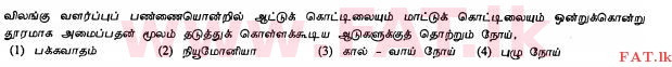 உள்ளூர் பாடத்திட்டம் : சாதாரண நிலை (சா/த) விவசாயமும் உணவுத் தொழில்நுட்பமும். - 2012 டிசம்பர் - தாள்கள் I (தமிழ் மொழிமூலம்) 13 1