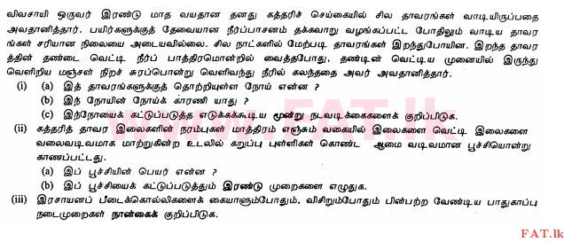 உள்ளூர் பாடத்திட்டம் : சாதாரண நிலை (சா/த) விவசாயமும் உணவுத் தொழில்நுட்பமும். - 2012 டிசம்பர் - தாள்கள் II (தமிழ் மொழிமூலம்) 6 1