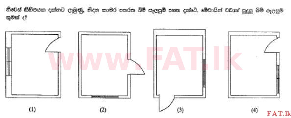 உள்ளூர் பாடத்திட்டம் : சாதாரண நிலை (சா/த) ஹோம் சயின்ஸ் - 2011 டிசம்பர் - தாள்கள் I (සිංහල மொழிமூலம்) 39 1