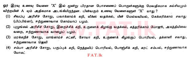 National Syllabus : Ordinary Level (O/L) Home Economics - 2011 December - Paper I (தமிழ் Medium) 5 1